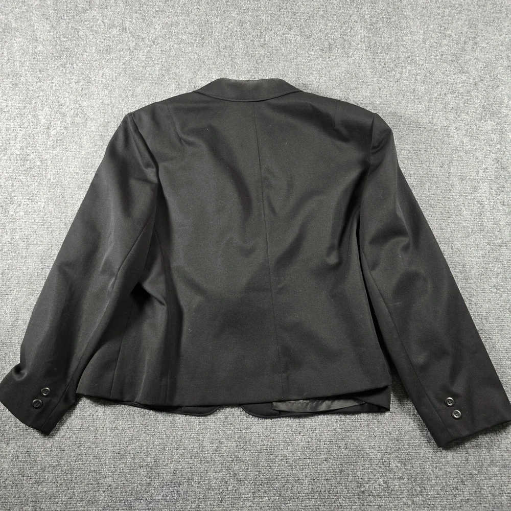 Pendleton Pure Virgin Wool Black Blazer Sport Coat USA Vintage 42 Regular